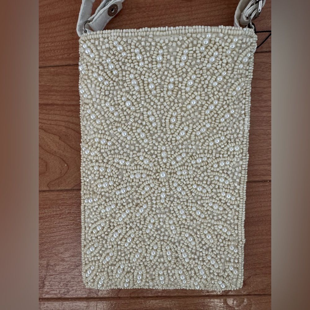 NWT Bamboo Trading Co Beaded Crossbody Bag